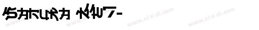Sakura NW7字体转换